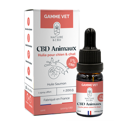 Huile CBD Animaux 5% Chien & Chat - Nature & CBD